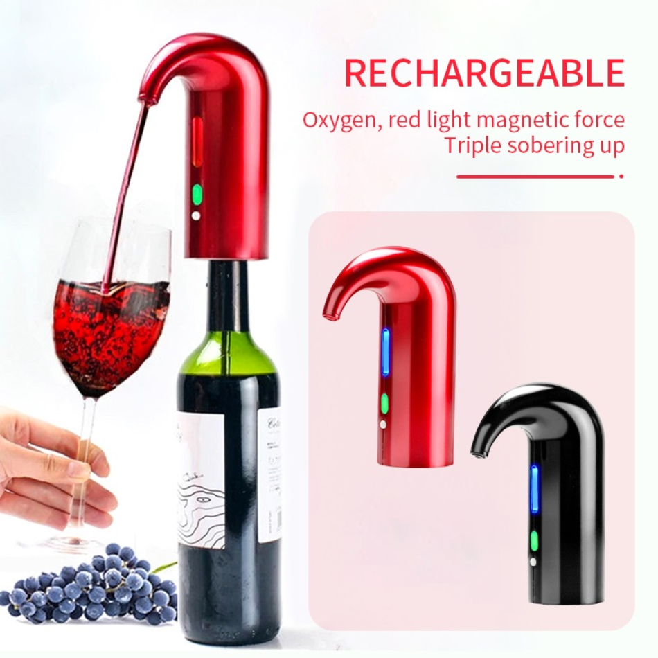 Electric Wine Pump — Spill-Free Pouring, 4-Hour Battery