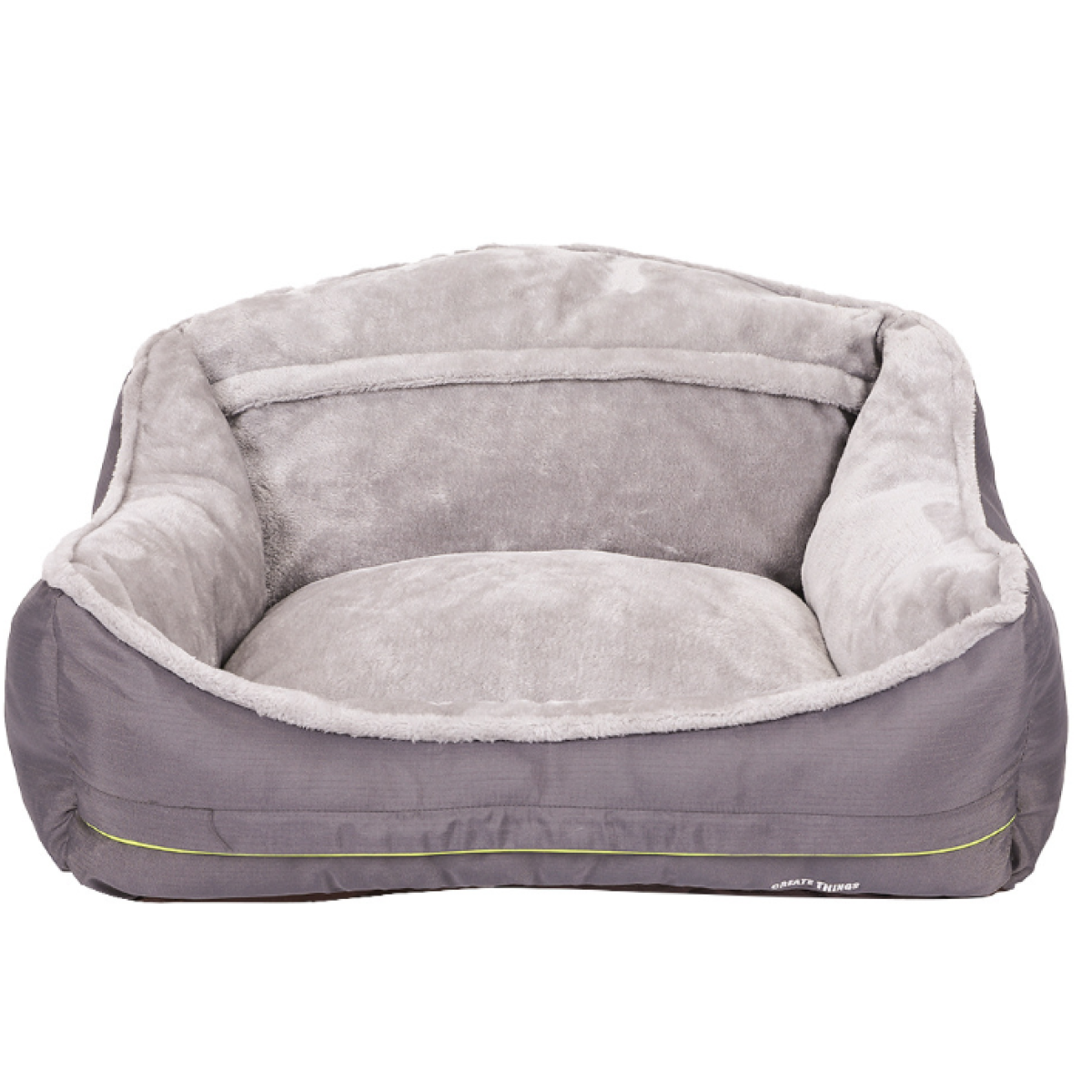 Calming Plush Dog Bed — Washable Anti-Anxiety Pet Cushion