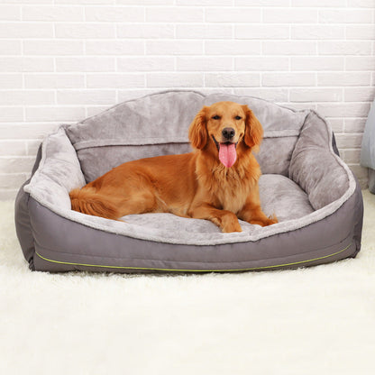 Calming Plush Dog Bed — Washable Anti-Anxiety Pet Cushion