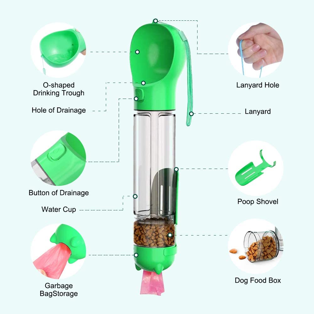 Portable Dog Water Bottle — Leak-Proof Travel Pet Drinking Bottle