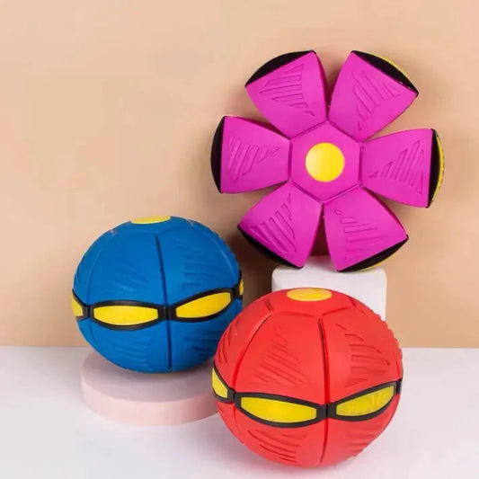 2-in-1 Dog Frisbee & Ball Toy â€” Durable Fetch Toy, 4 Colours