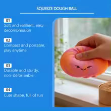 Dumpling Bao Bun Squishy Toy â€” Stress Relief Fidget for Kids & Adults