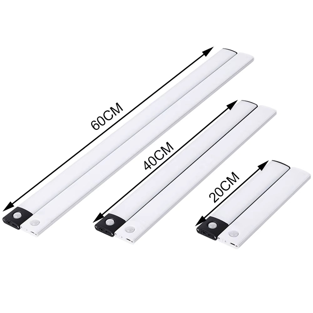 LED Cabinet Light USB-C Rechargeable Motion Sensor Kitchen Wardrobe Lamp