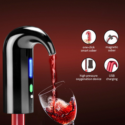 Electric Wine Pump — Spill-Free Pouring, 4-Hour Battery