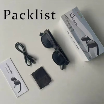 Lenovo 8K AI Smart Glasses Bluetooth Voice Assistant Music Photochromic Sunglasses