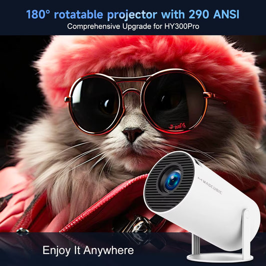 Projector HY300 Pro 8K Android 14 Dual Wifi6 290ANSI