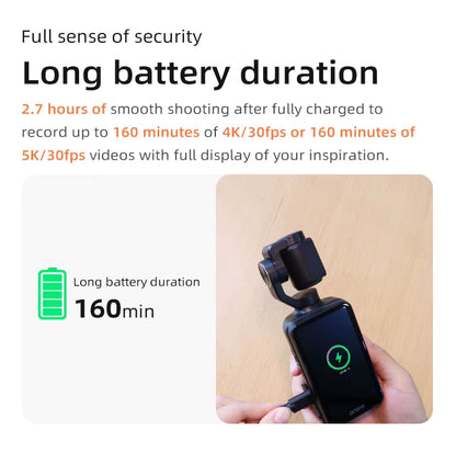 Ordro M5 5K Vlog Camera Kit Action Pocket Camcorder with Wireless Microphone for YouTuber Video Recording