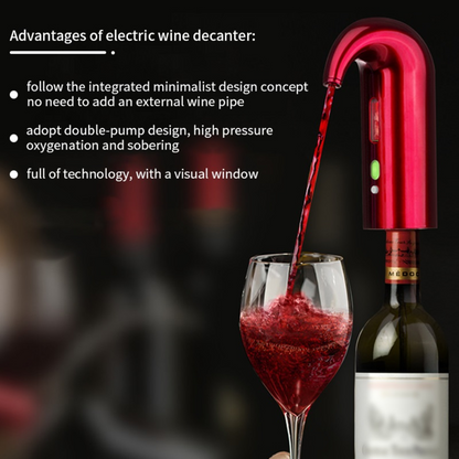 Electric Wine Pump — Spill-Free Pouring, 4-Hour Battery
