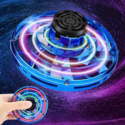 Flying Spinner UFO Boomerang Toy — LED Light-Up Hand Spinner